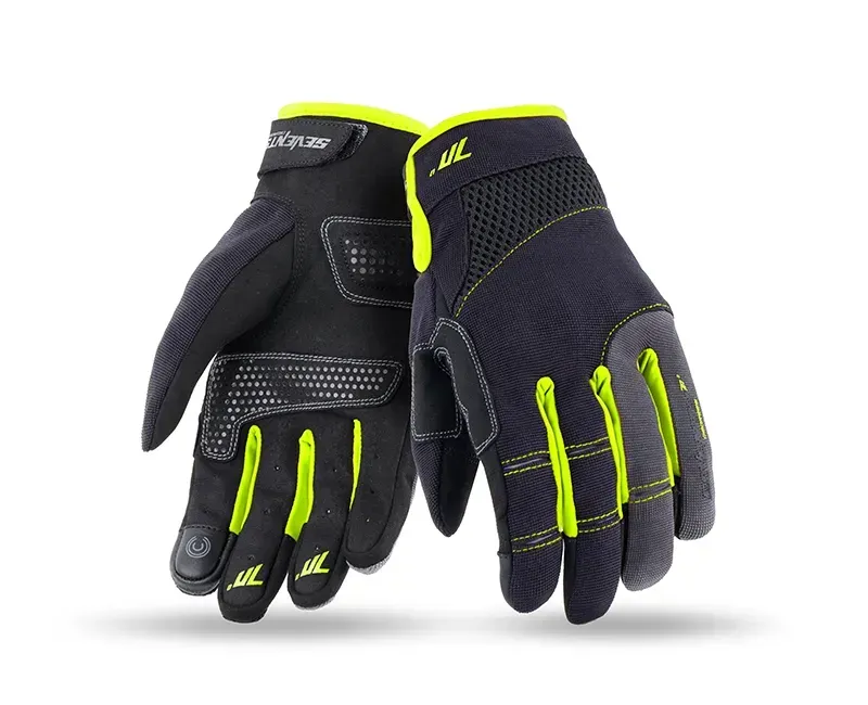 Моторукавички Seventy C48 Black Yellow S