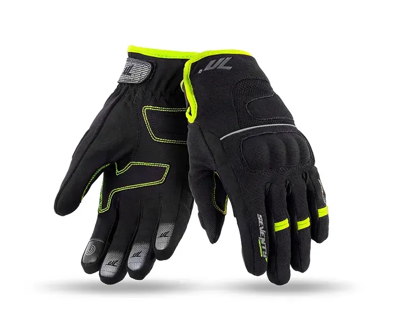 Моторукавички теплі Seventy C43 Black Yellow S
