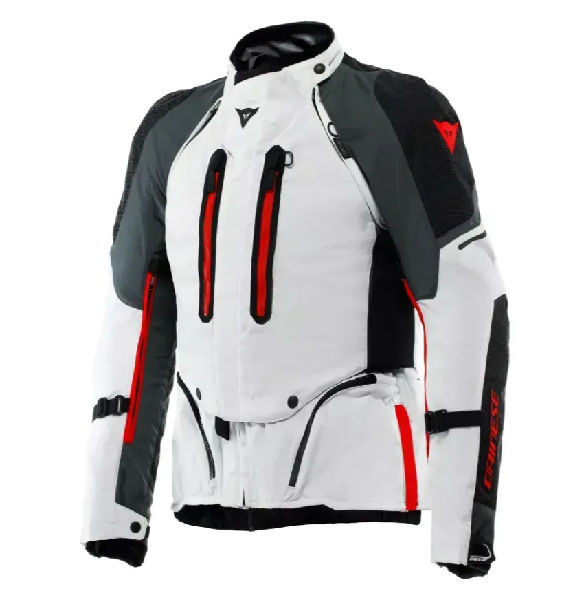 Мотокуртка Dainese SUPER ADVENTURE ABSOLUTESHELL JACKET GLACIER-GREY IRON-GATE RED 54