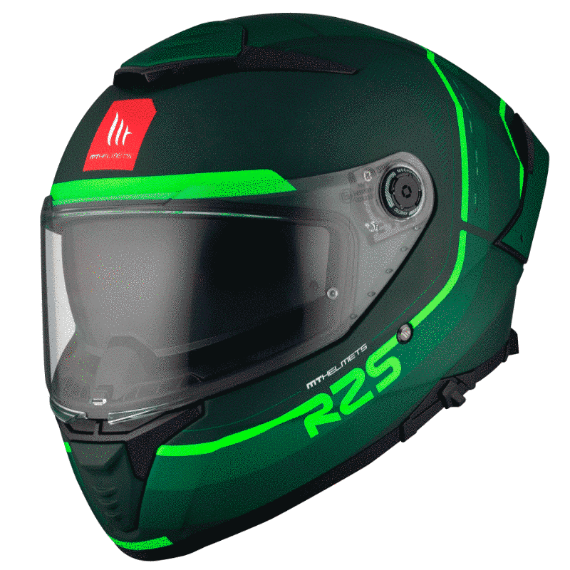Мотошолом MT THUNDER 4 SV R25 C6 Matt Green M