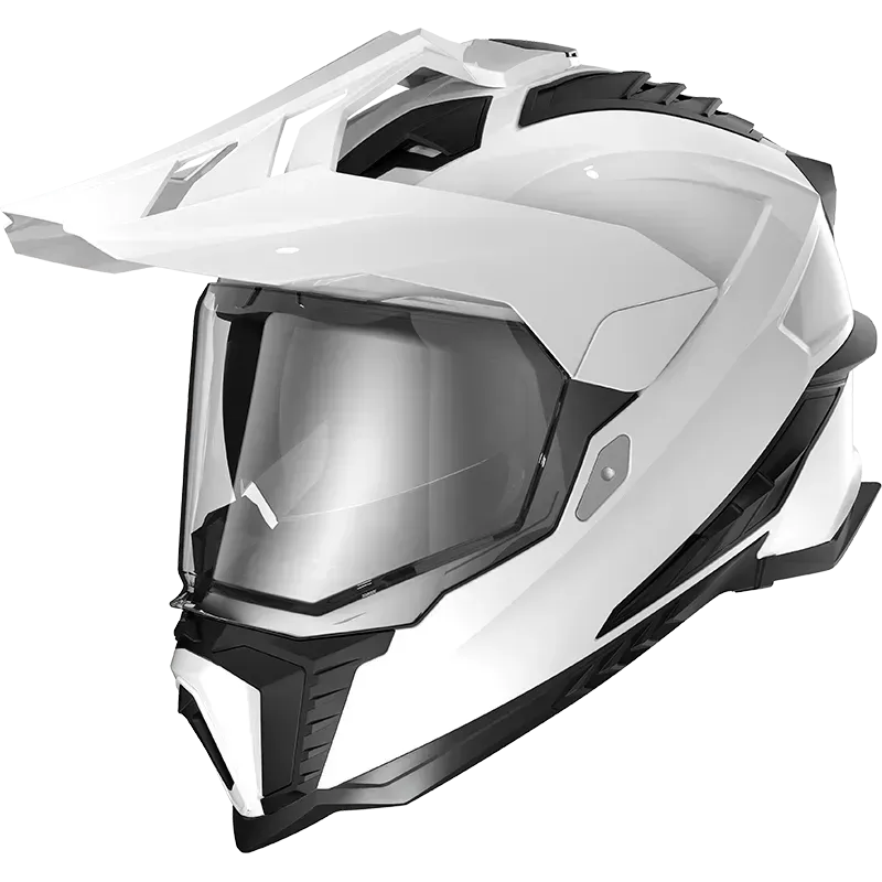 Мотошолом LS2 MX701 Explorer Solid Gloss White XS