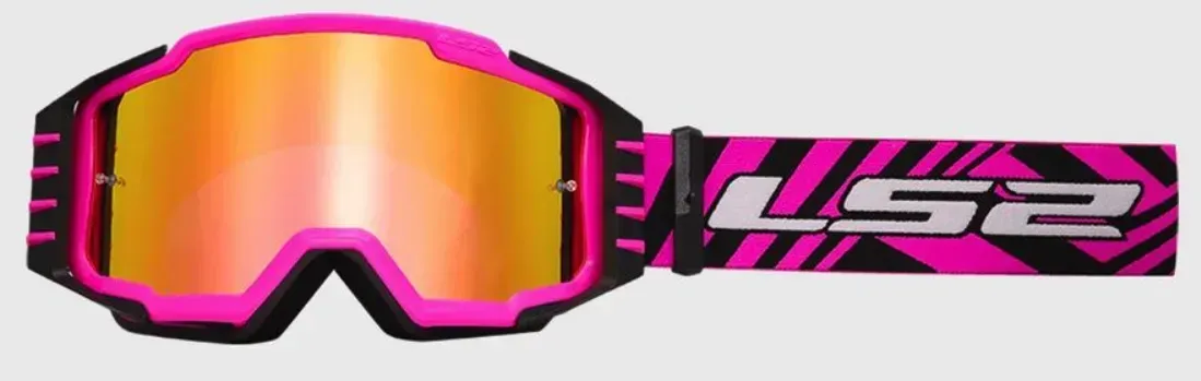 Маска кросова LS2 CHARGER PRO Pink Iridium Visor