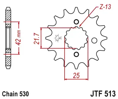 Зірка ведуча JT JTF513.15