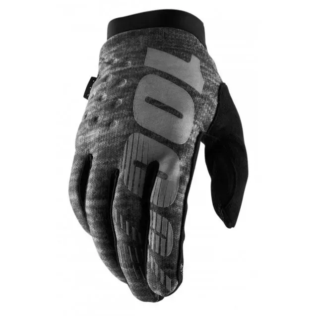 Моторукавички теплі RIDE 100% Brisker Grey M