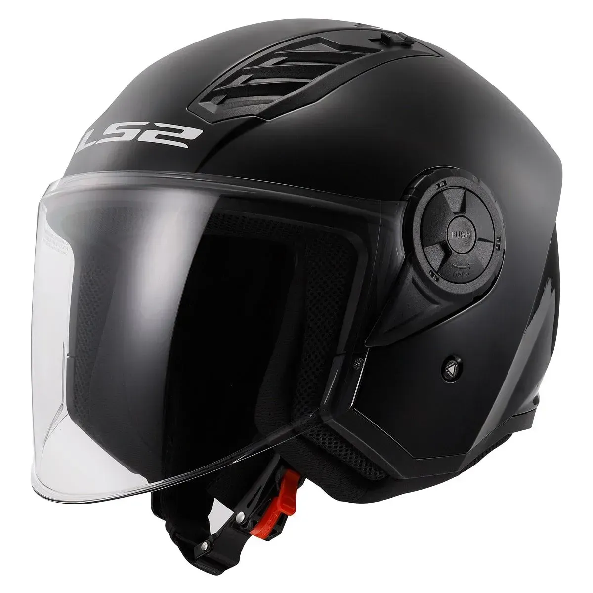 Мотошолом LS2 OF616 Airflow 2 Solid Gloss Black L