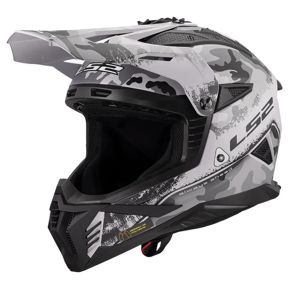 Мотошолом LS2 MX708 Fast 2 Carbine Matt Tonal Gray Black L