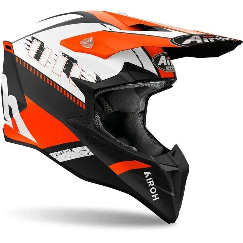 Мотошолом AIROH WRAAAP FEEL orange matt S
