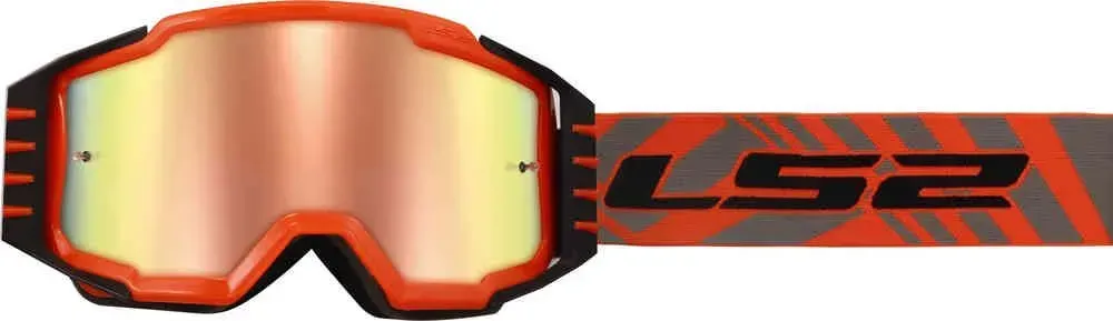 Маска кросова LS2 Charger Goggle Red with Iridium Visor