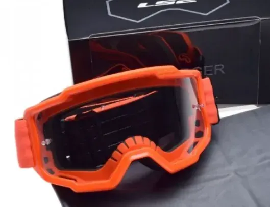 Маска кросова LS2 CHARGER Orange Mirror Lens