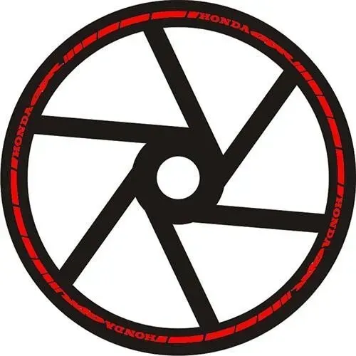 Наклейка на обід колеса Honda CBR Red