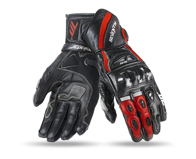 Моторукавички Seventy R2 Black Red L