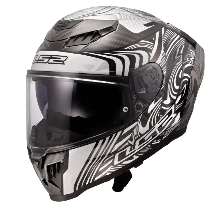 Мотошолом LS2 FF807 Dragon Enthum Silver (XL)