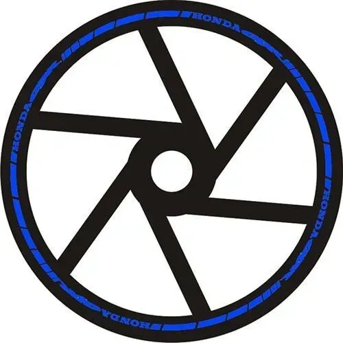 Наклейка на обід колеса Honda CBR Blue