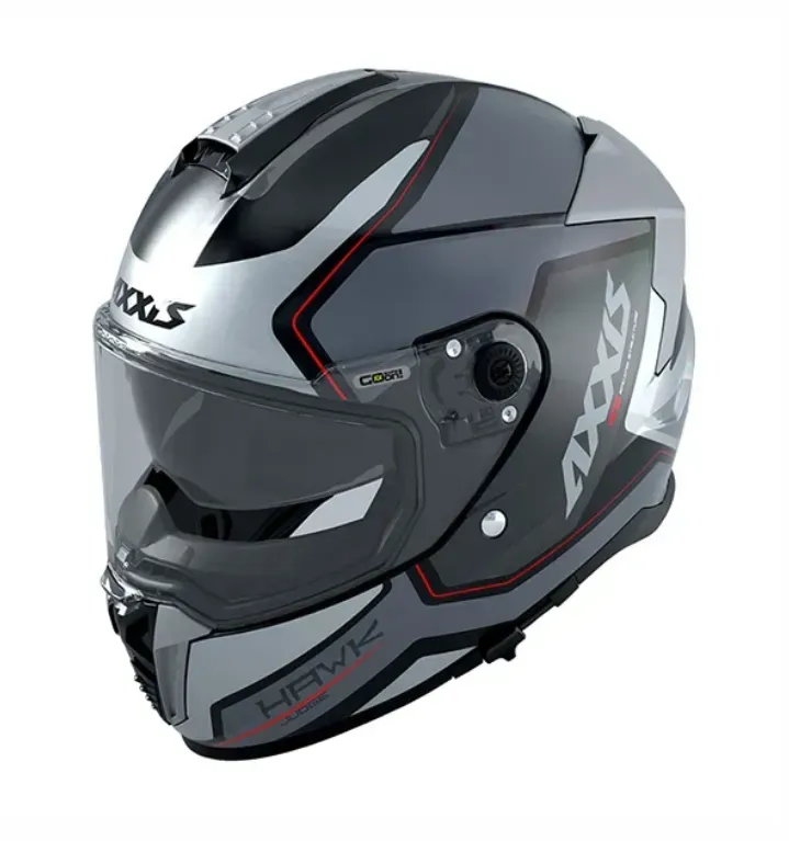 Мотошолом AXXIS HAWK SV JUDGE B2 GLOSS GRAY M