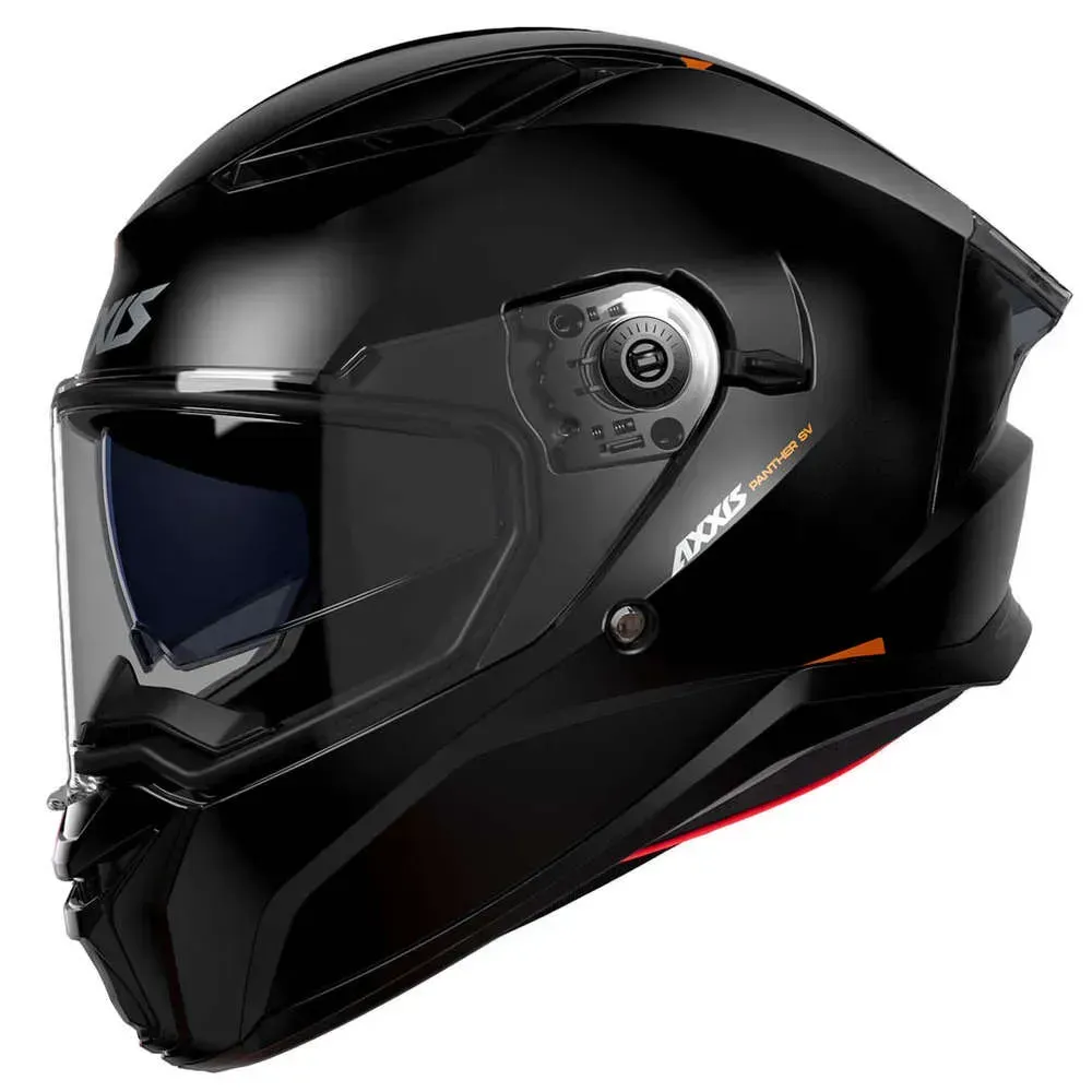 Мотошолом AXXIS PANTHER SV Solid A1 Gloss Black XS