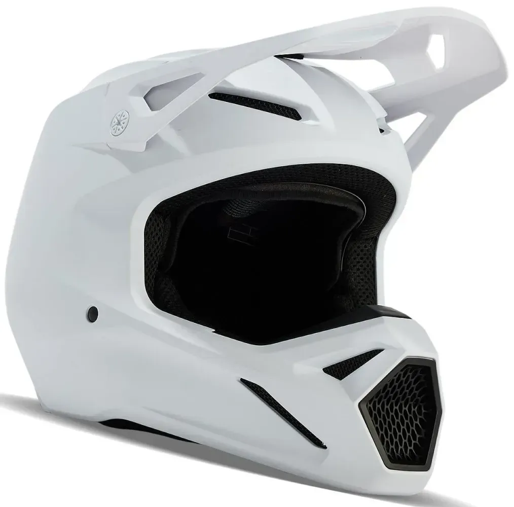 Мотошолом FOX V1 HELMET - SOLID MATTE White M
