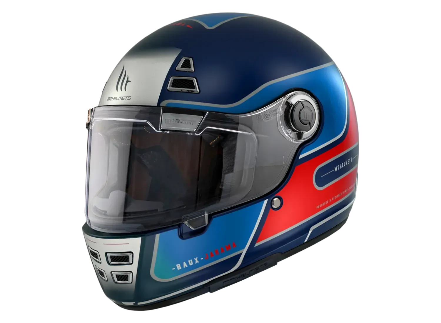 Мотошолом MT Jarama Baux D7 Matt Blue M