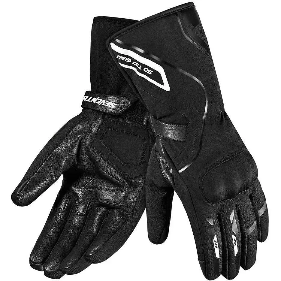 Моторукавички Seventy T59 GIAU Lady Black White L