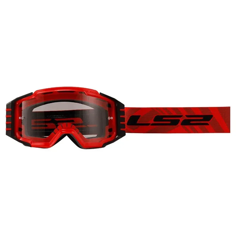 Маска кросова LS2 Charger Pro Goggle Red with Clear Visor