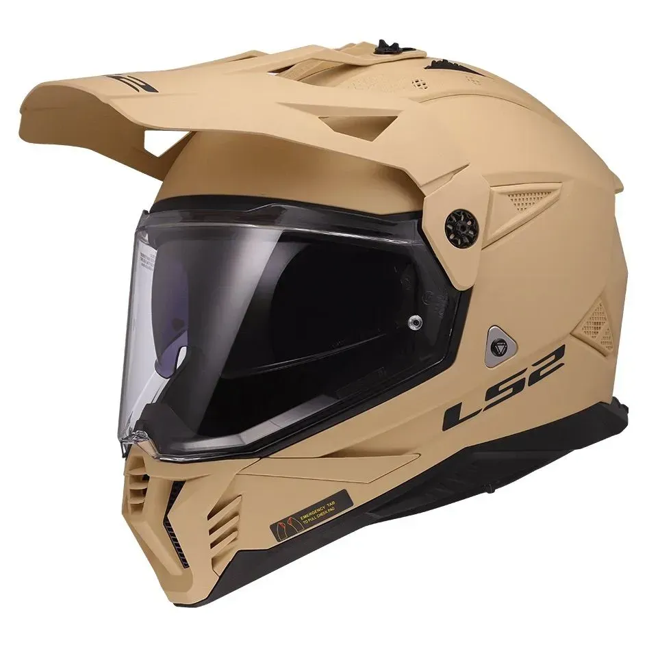 Мотошолом LS2 MX702 Pioneer 2 Solid Matt Desert Strong 3XL