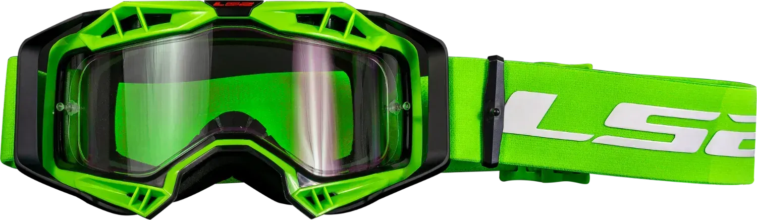 Маска кросова LS2 AURA Green Clear Lens