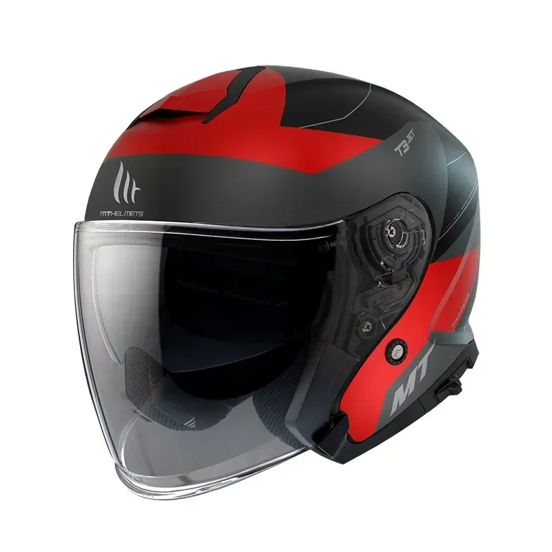 Мотошолом MT THUNDER 3 Jet COOPER A5 Matt Red L