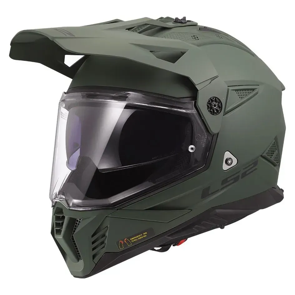 Мотошолом LS2 MX702 Pioneer 2 Solid Matt Military Green 3XL