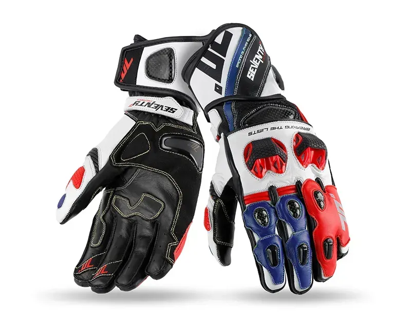 Моторукавички Seventy R12 Black Red Blue S