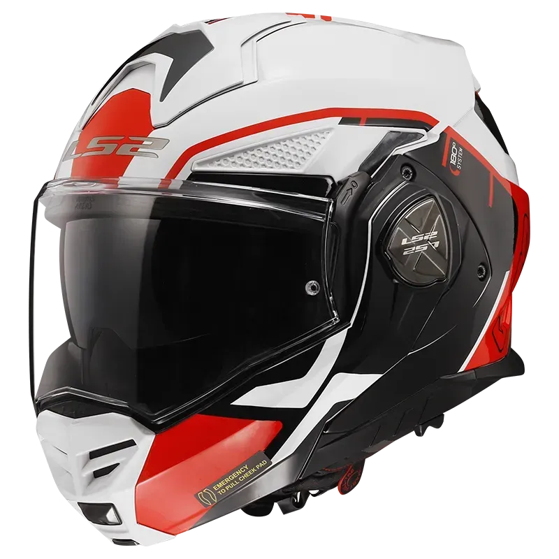 Мотошолом LS2 FF901 Advant X Metryk White Red XS