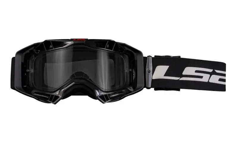 Маска кросова LS2 AURA Black Clear Lens