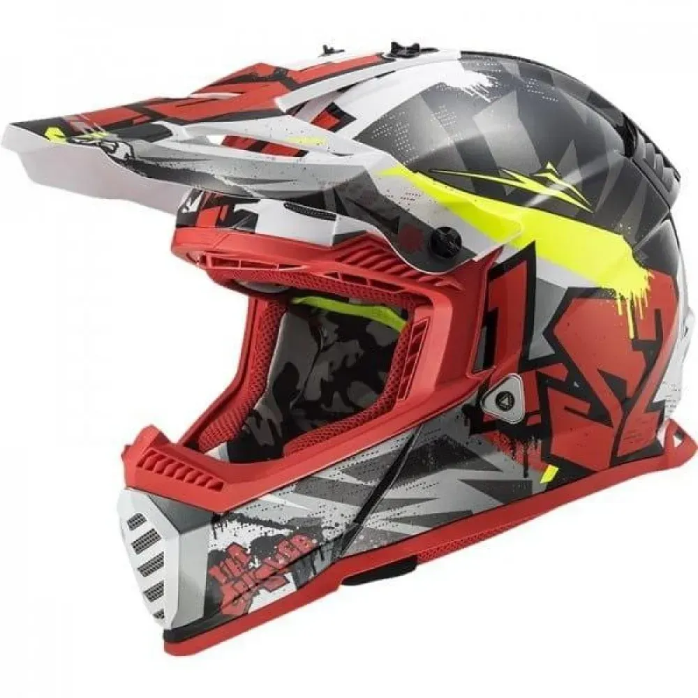 Мотошолом дитячий LS2 MX437 Fast EVO Mini Crusher Red YS