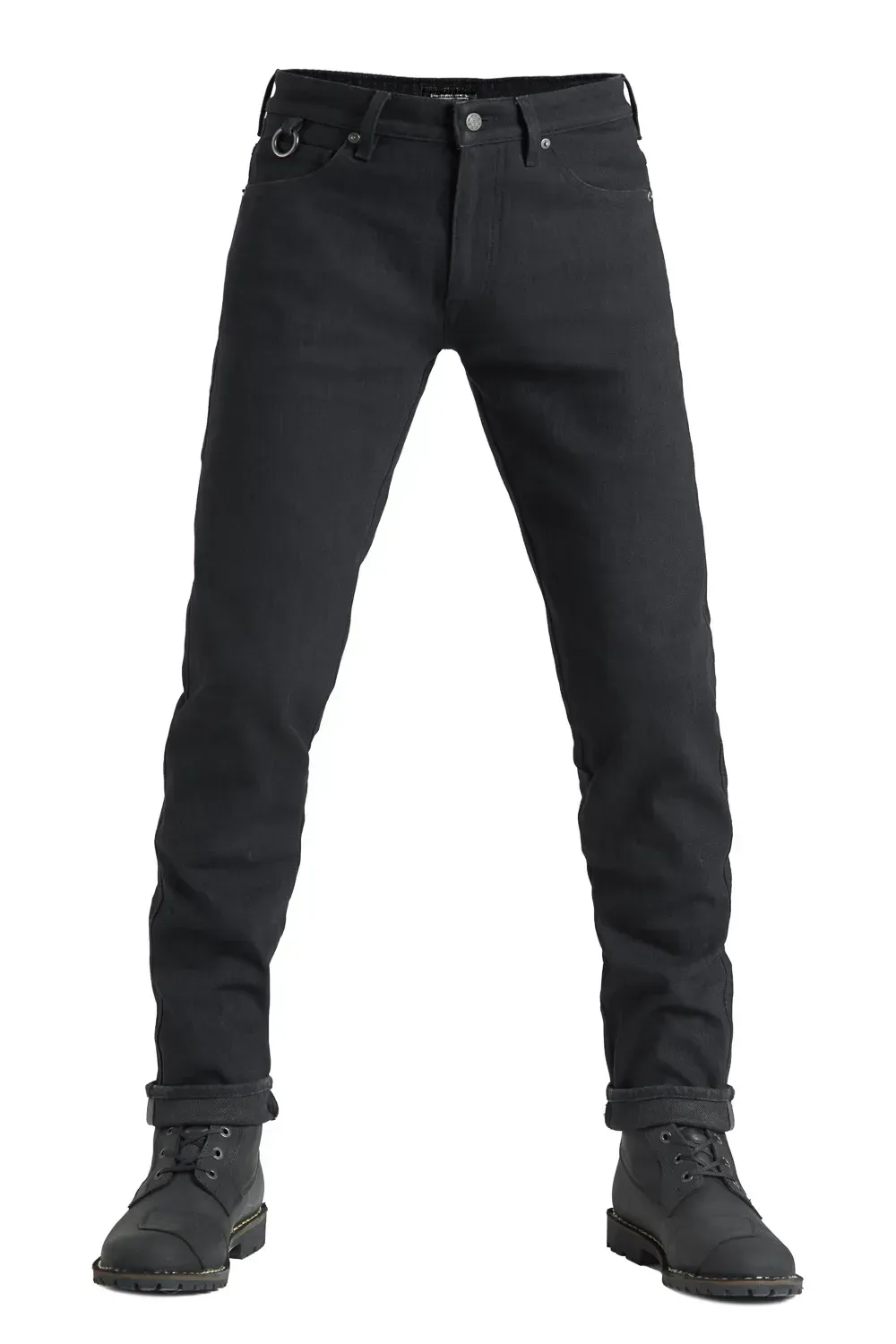 Мотоджинси одношарові PandoMoto Steel Black 02 Dyneema® AA W34-L34