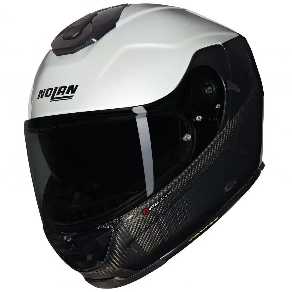 Мотошолом Nolan X-903 Ultra Carbon VERNICIATURA SPECIALE Black-White