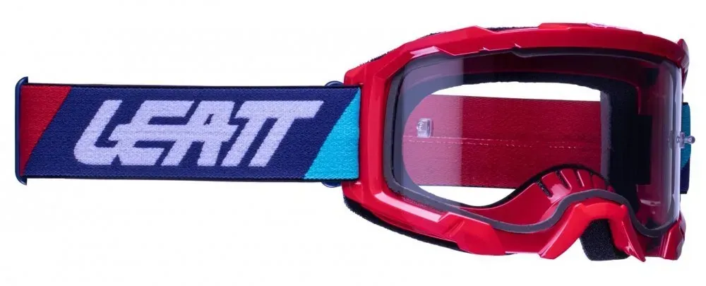 Маска кросова LEATT Goggle Velocity 4.5 - Clear Red Clear Lens