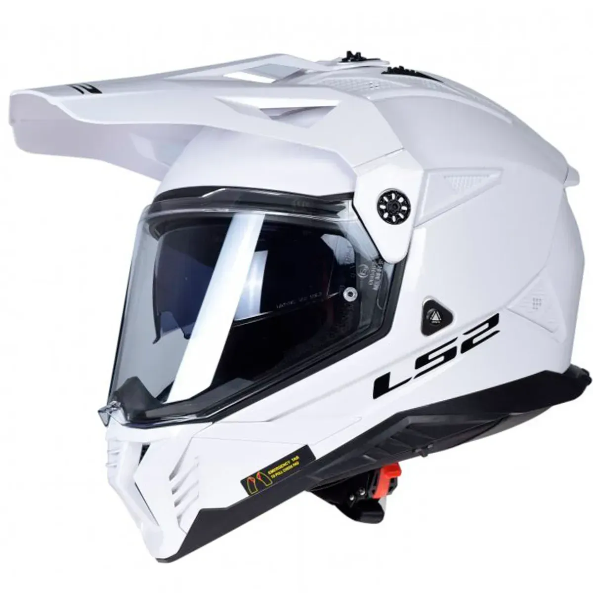 Мотошолом LS2 MX702 Pioneer 2 Solid Gloss White 06 XS