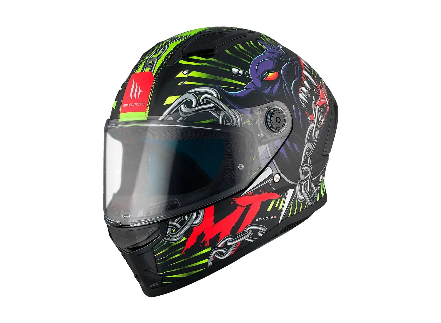Мотошолом MT STINGER 2 Akin A3 Matt XXS