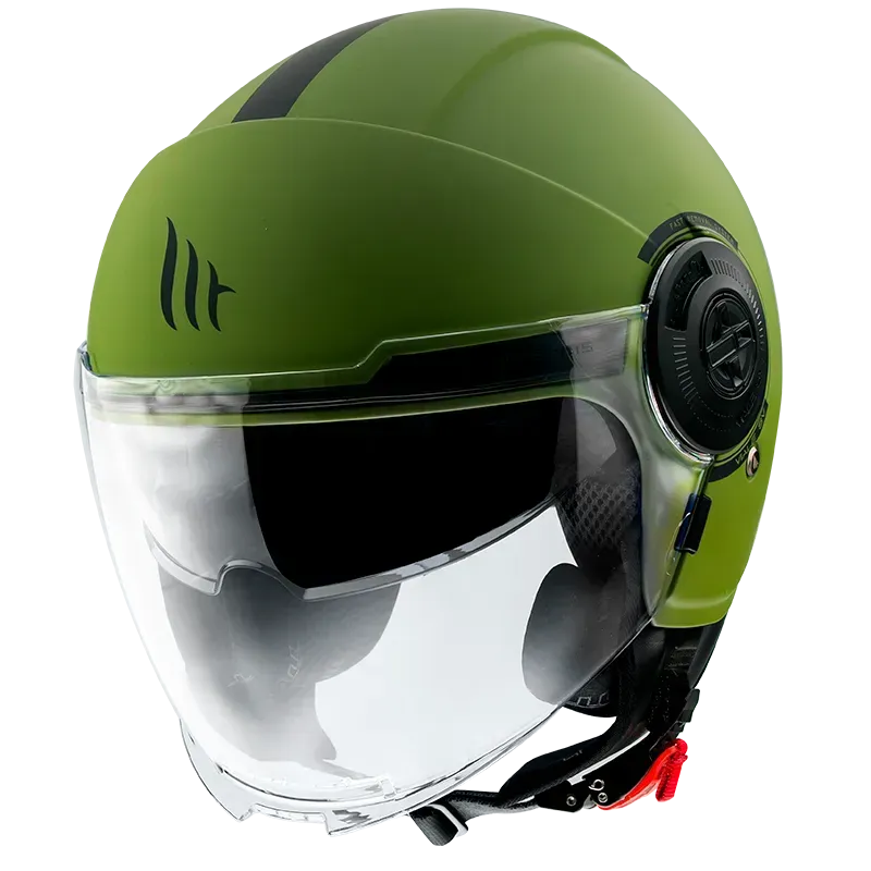 Мотошолом MT VIALE SV S Solid Matt Green XS