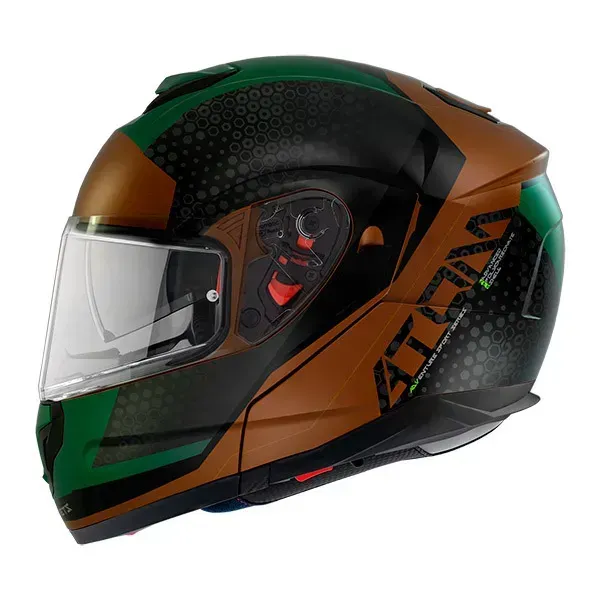 Мотошолом MT ATOM SV Adventure B6 Matt Green XS