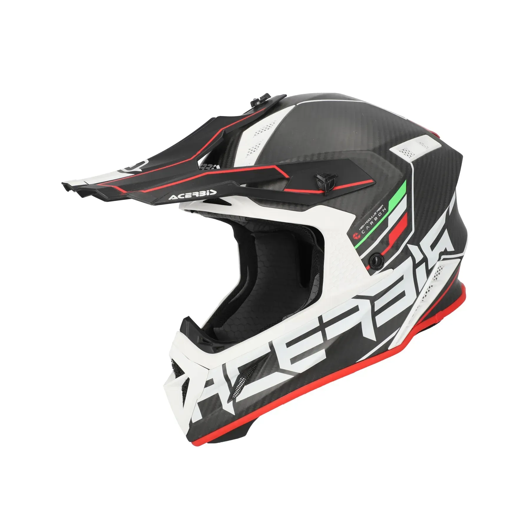 Мотошолом ACERBIS STEEL CARBON 2206 black red L