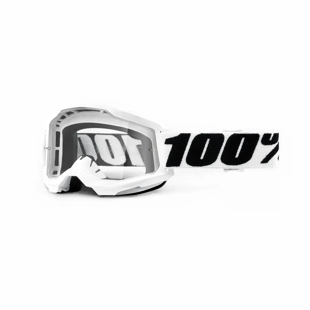 Маска кросова 100% STRATA Goggle II White - Clear Lens