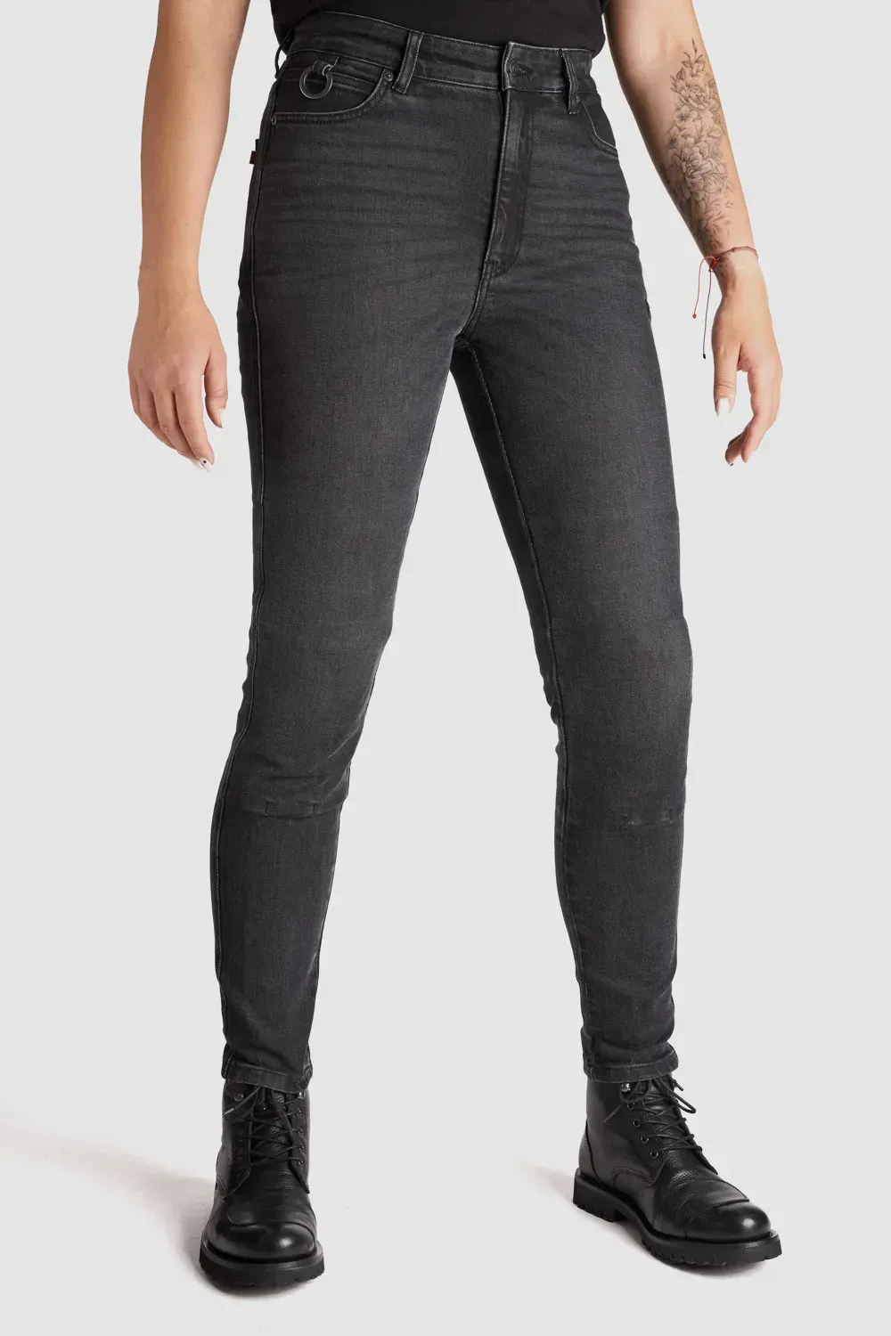Мотоджинси одношарові PandoMoto LADY KAYA Slim Grey W28-L34