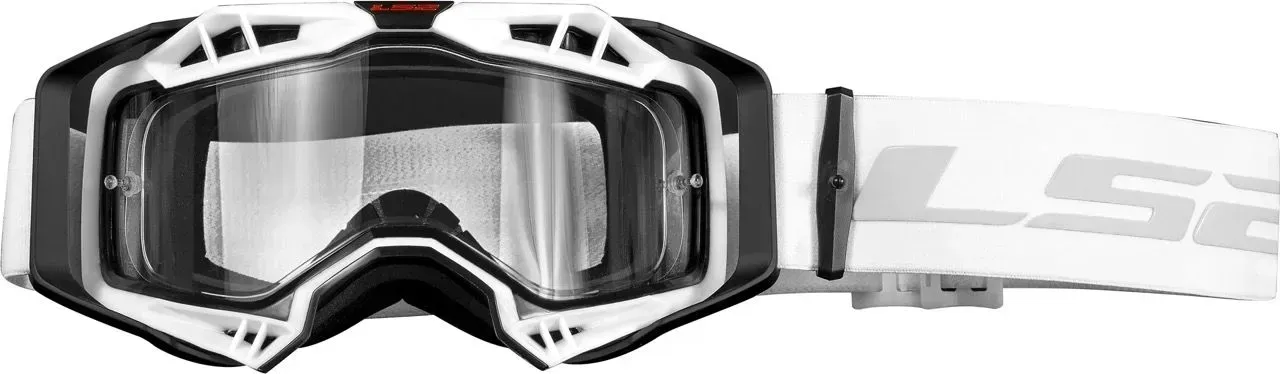 Маска кросова LS2 Aura White with Clear Visor