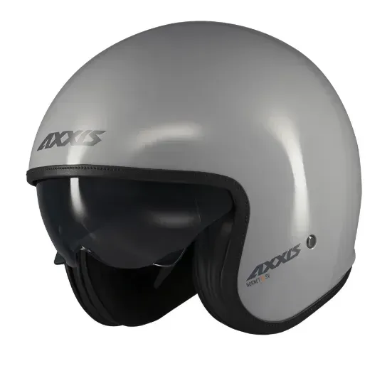 Мотошолом AXXIS HORNET SV S Solid A2 Gloss Grey L