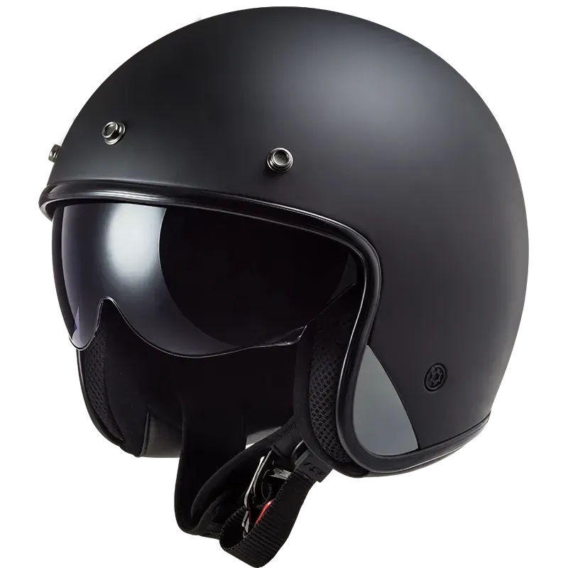 Мотошолом LS2 OF601 BOB Solid Matt Black S