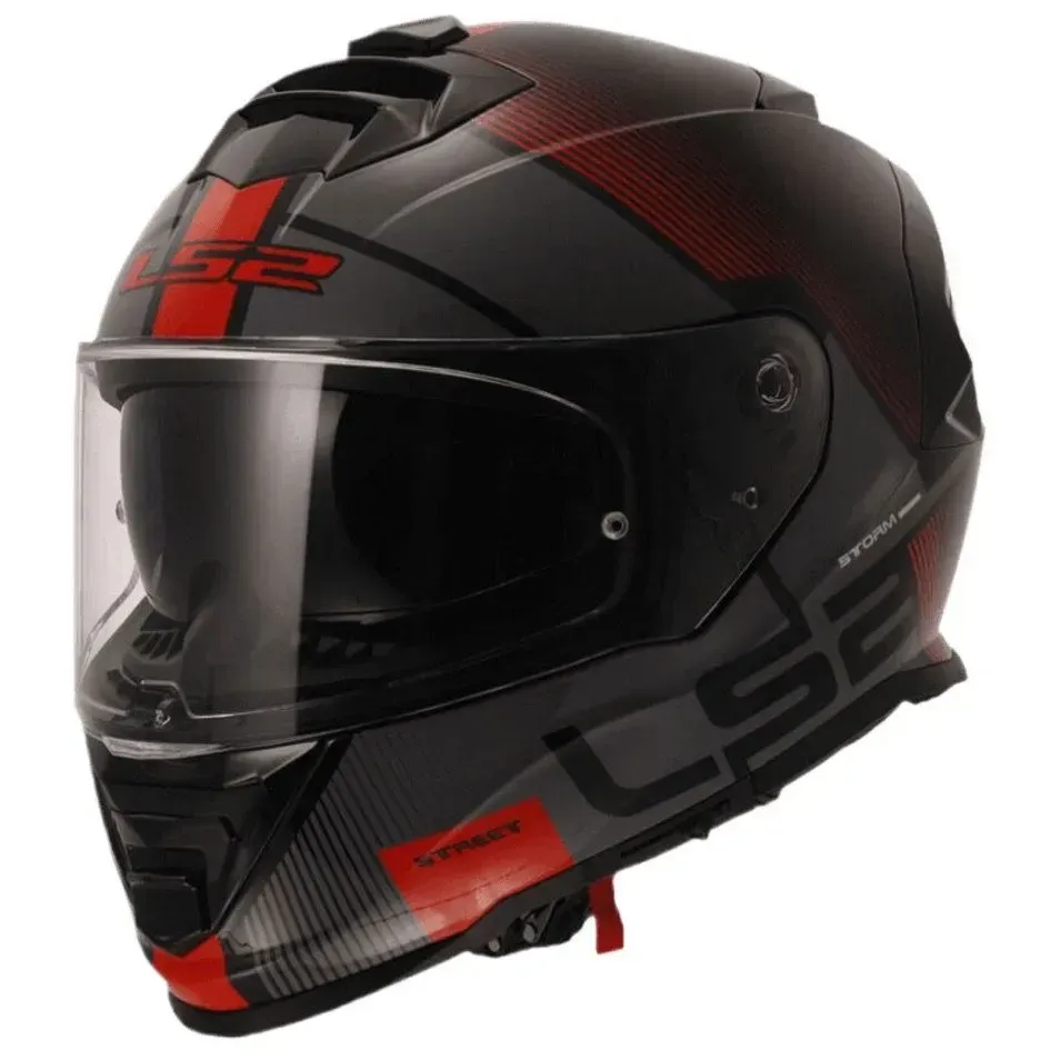 Мотошолом LS2 FF800 Storm 2 Epic Gloss Black Red M