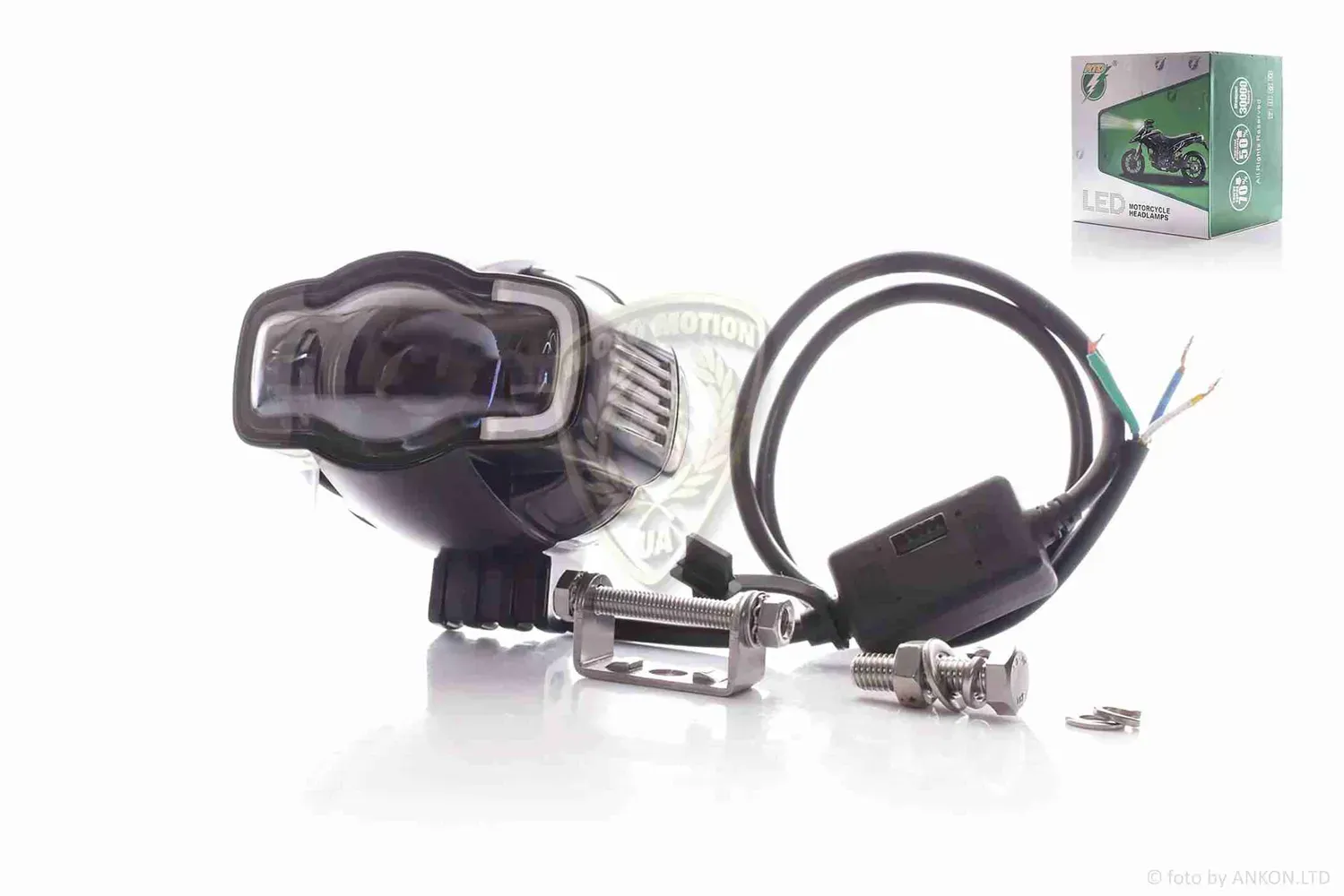 Фара протитуманна E03C Black із USB зарядкою