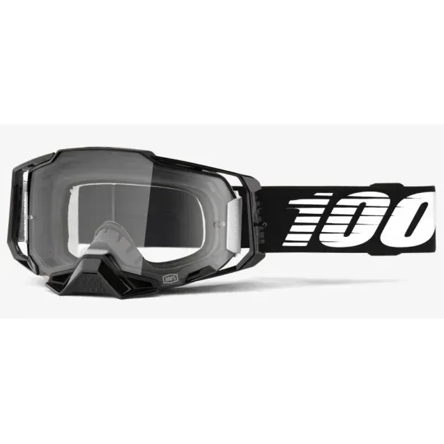 Маска кросова 100% ARMEGA Goggle Black - Clear Lens