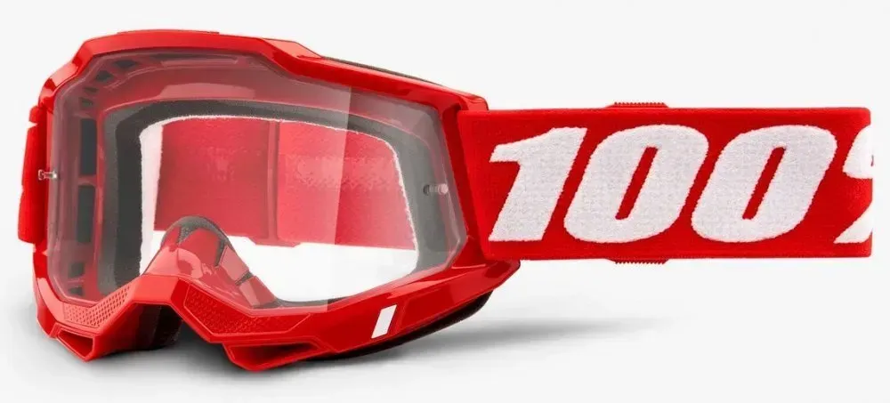 Маска кросова 100% Accuri 2 Goggle Red - Clear Lens