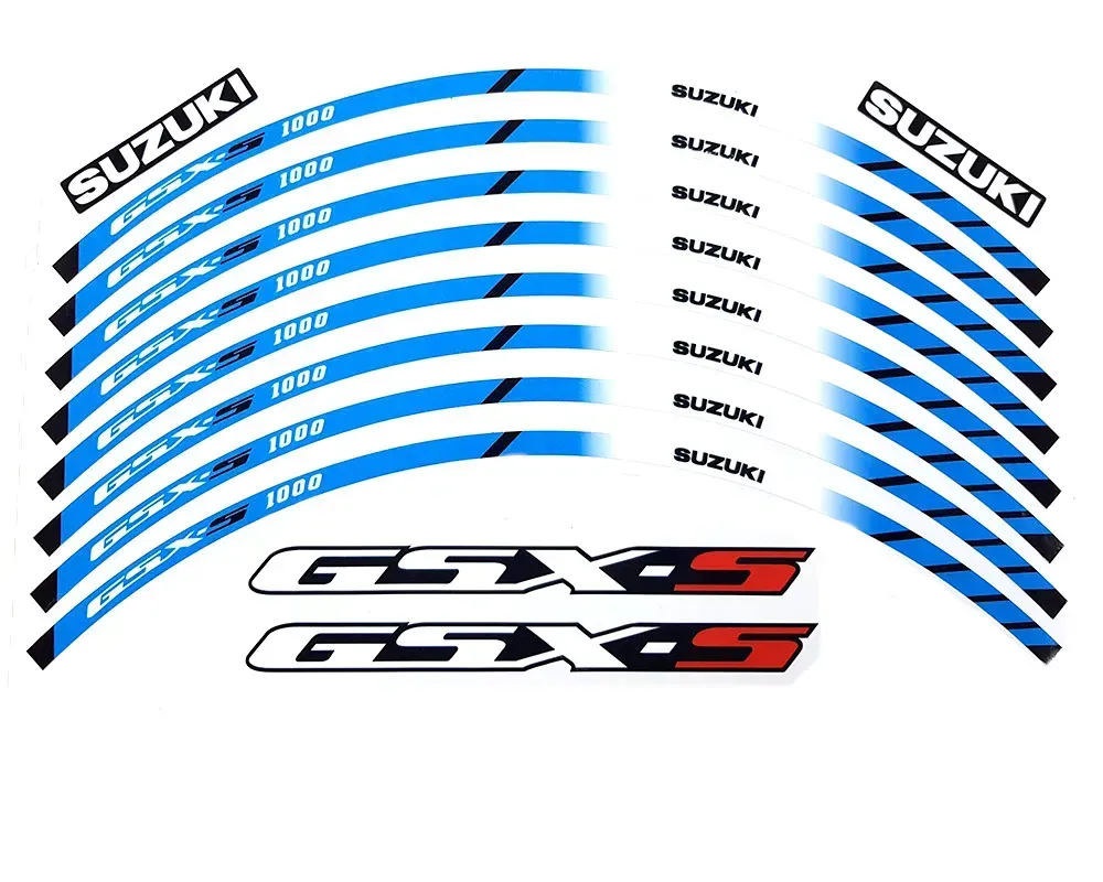 Наклейка на обід колеса Suzuki GSX-S Blue