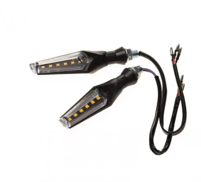 Повороти чорні WM LED, білий габарит AM1471